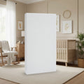 Sealy Refresh Breathable Knit Crib 6" Foam Mattress - White: Firm Side/Soft Side, Hypoallergenic, Waterproof Cover
