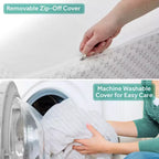 Materasso in schiuma 2 in 1 per culla e lettino – Rivestimento in maglia traspirante, 15 cm