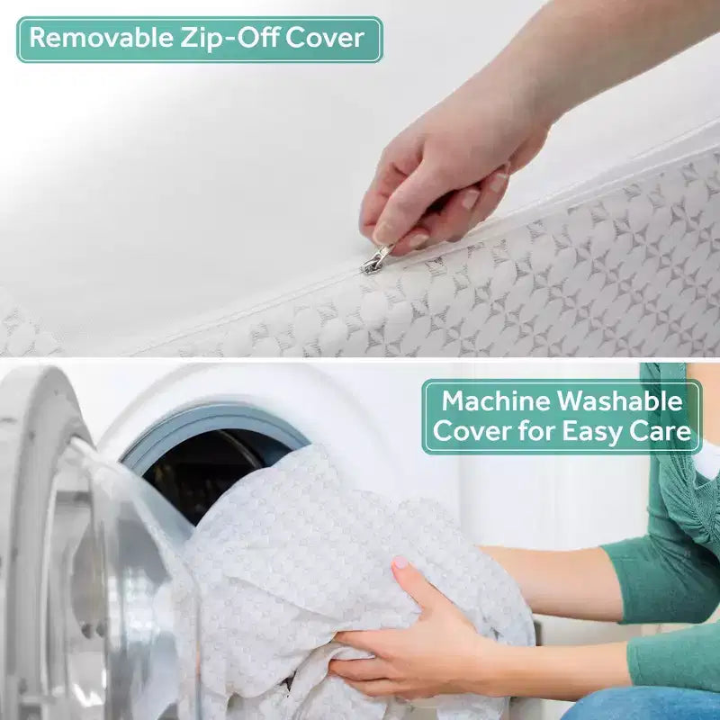 Materasso in schiuma 2 in 1 per culla e lettino – Rivestimento in maglia traspirante, 15 cm
