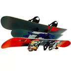 Porta Snowboard da Parete a 3 Livelli