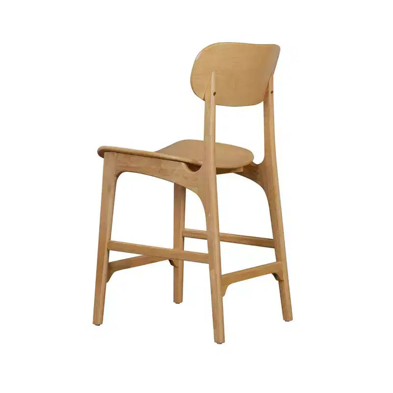 Sgabello da bar in legno altezza bancone – Stile metà secolo