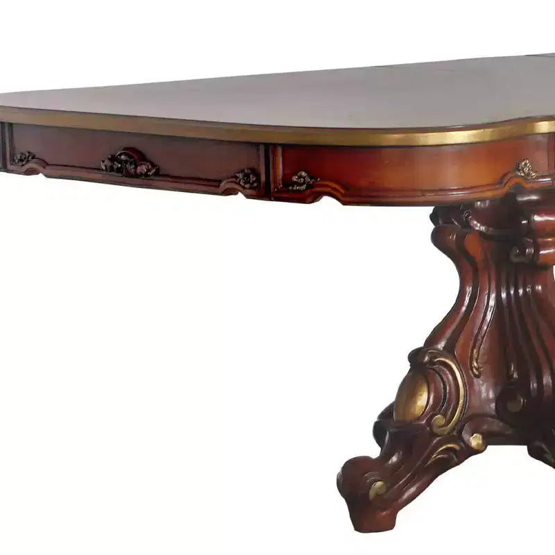 Set tavolo da pranzo 300 cm a doppio piedistallo – Rovere Miele
