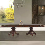 Set tavolo da pranzo 300 cm a doppio piedistallo – Rovere Miele