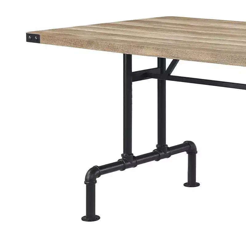 Tavolo da pranzo rettangolare da 162 cm – Rovere e nero