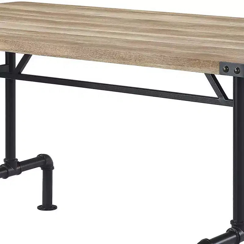 Tavolo da pranzo rettangolare da 162 cm – Rovere e nero