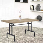 Tavolo da pranzo rettangolare da 162 cm – Rovere e nero