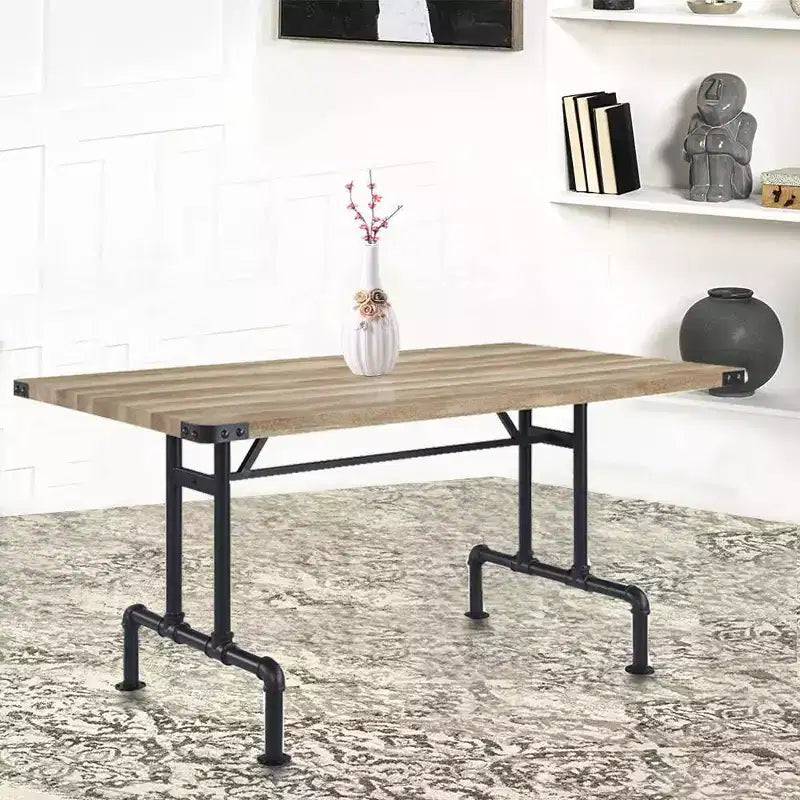 Tavolo da pranzo rettangolare da 162 cm – Rovere e nero