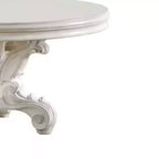 Tavolo da Pranzo Rotondo su Piedistallo da 152 cm – 6 posti, finitura Bianca