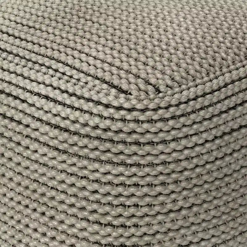 Pouf quadrato da esterno e interno – Crema
