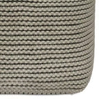 Pouf quadrato da esterno e interno – Crema