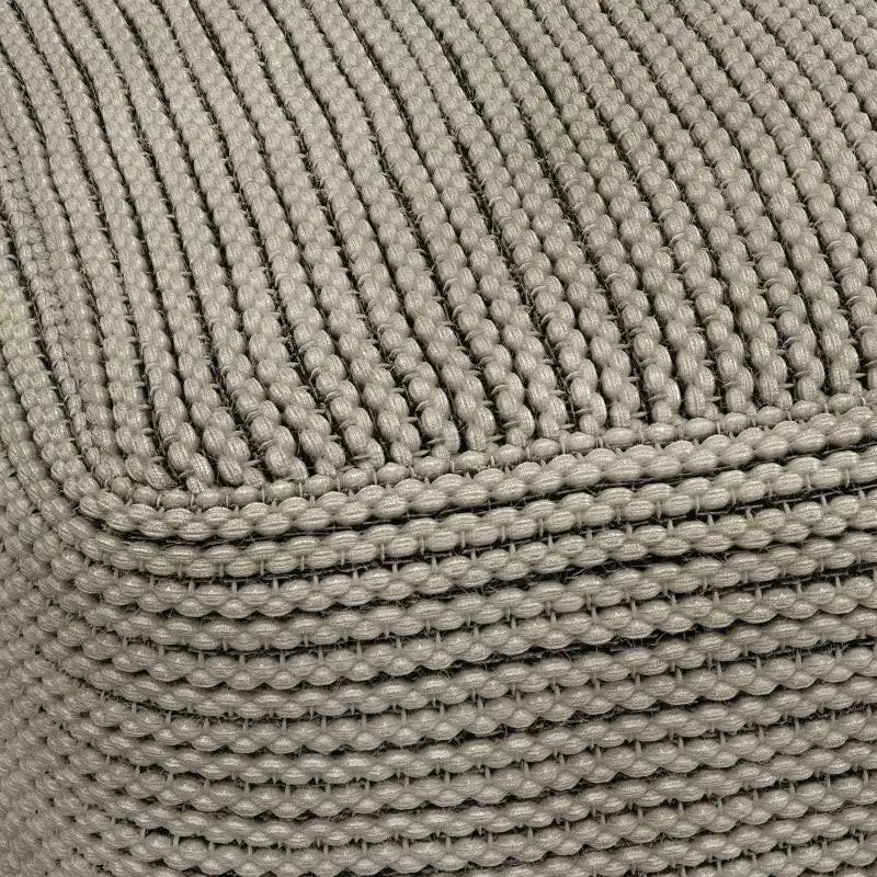 Pouf quadrato da esterno e interno – Crema