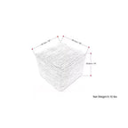 Pouf quadrato da esterno e interno – Crema