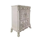 Cassettiera a 5 cassetti con finitura Bone White