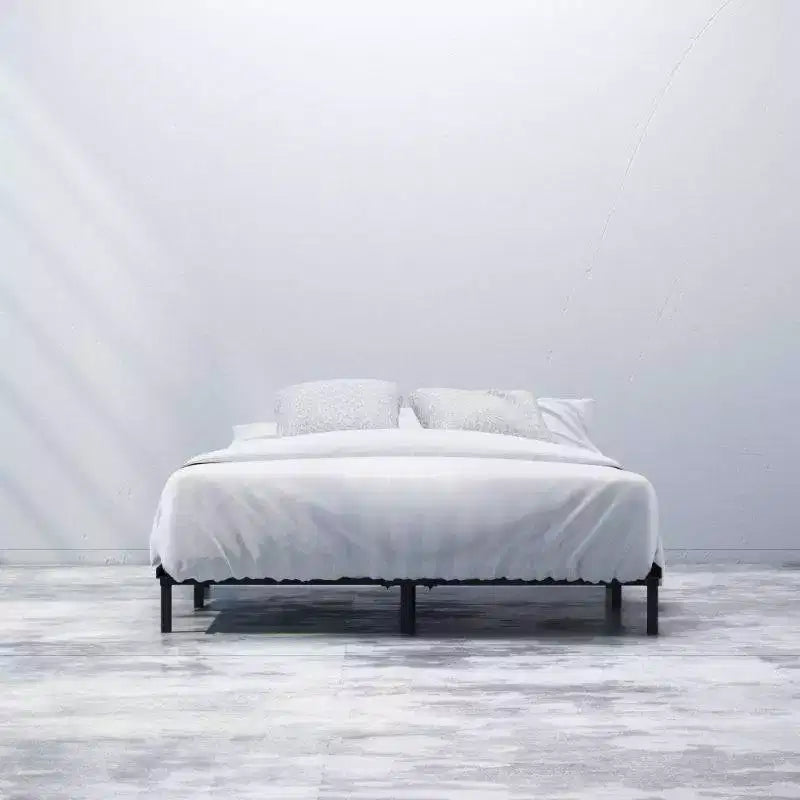 Struttura Letto Matrimoniale King Size in Metallo – Profilo Basso da 17,8 cm, Supporto a 9 Gambe