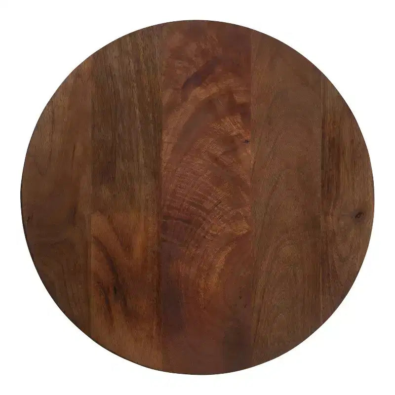 Tavolino d'accento moderno in legno con gambe oblique