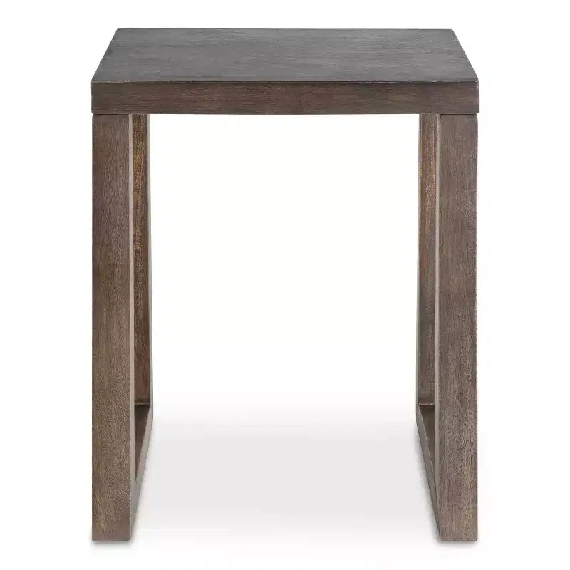 Tavolino in legno di mango inciso