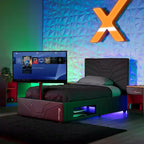 Letto da gaming con supporto TV - Singolo