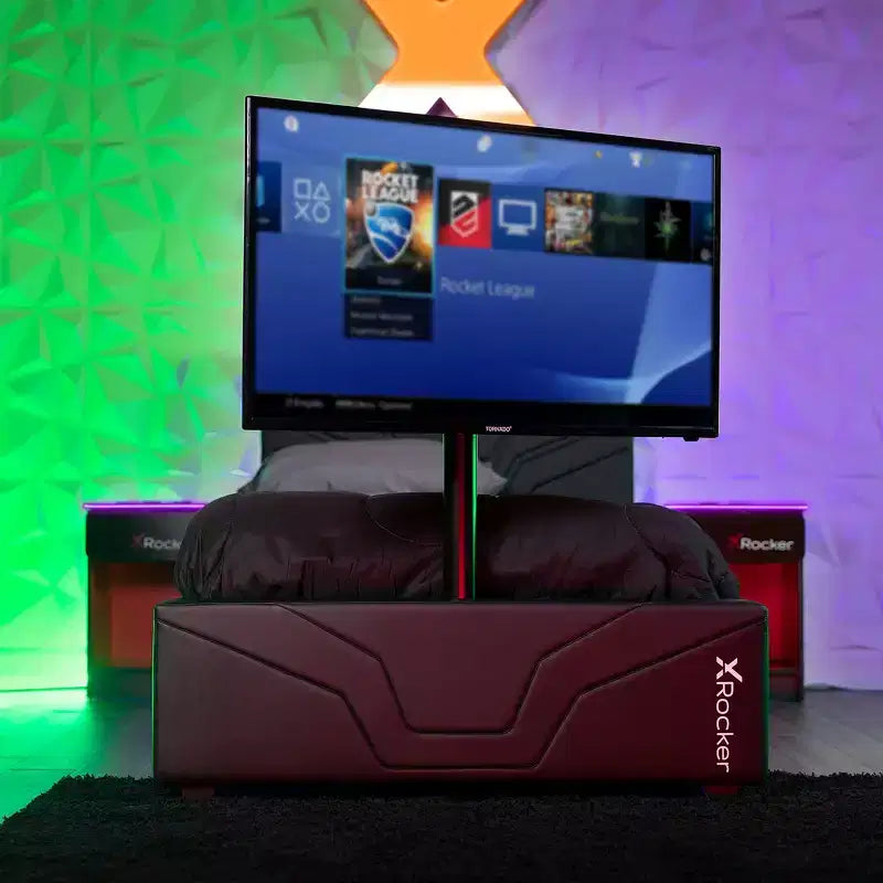 Letto da gaming con supporto TV - Singolo