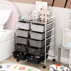 Carrello portatutto a 10 cassetti con ruote bloccabili