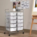 Carrello portatutto a 10 cassetti con ruote bloccabili