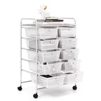 Carrello portatutto a 10 cassetti con ruote bloccabili
