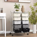 Carrello portatutto a 10 cassetti con ruote bloccabili