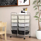 Carrello portatutto a 10 cassetti con ruote bloccabili