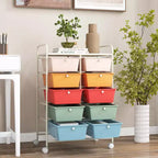 Carrello portatutto a 10 cassetti con ruote bloccabili