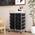 Carrello portatutto a 10 cassetti con ruote bloccabili