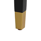 Sgabello da bar in legno nero con seduta in similpelle bianca – Altezza bancone 79 cm