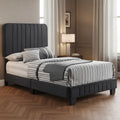 Passion Furniture Lodi Velvet UpholsteChannel Tufted Twin Panel Bed