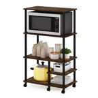 Scaffale da cucina a 4 ripiani con ruote