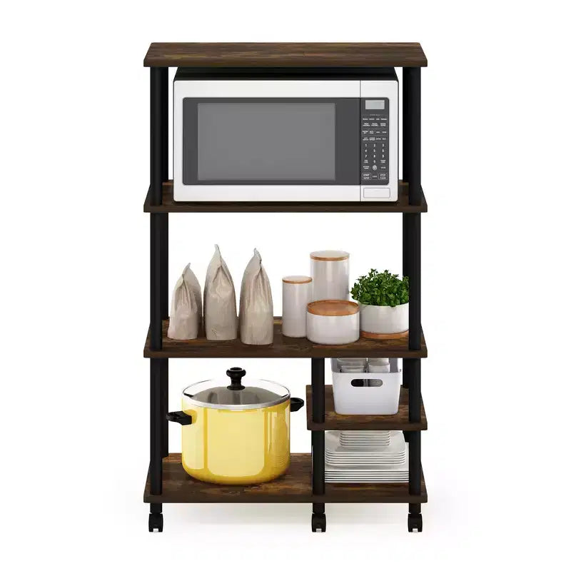 Scaffale da cucina a 4 ripiani con ruote