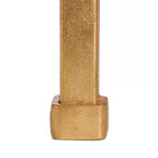 Tavolino in vetro con foglia d'oro