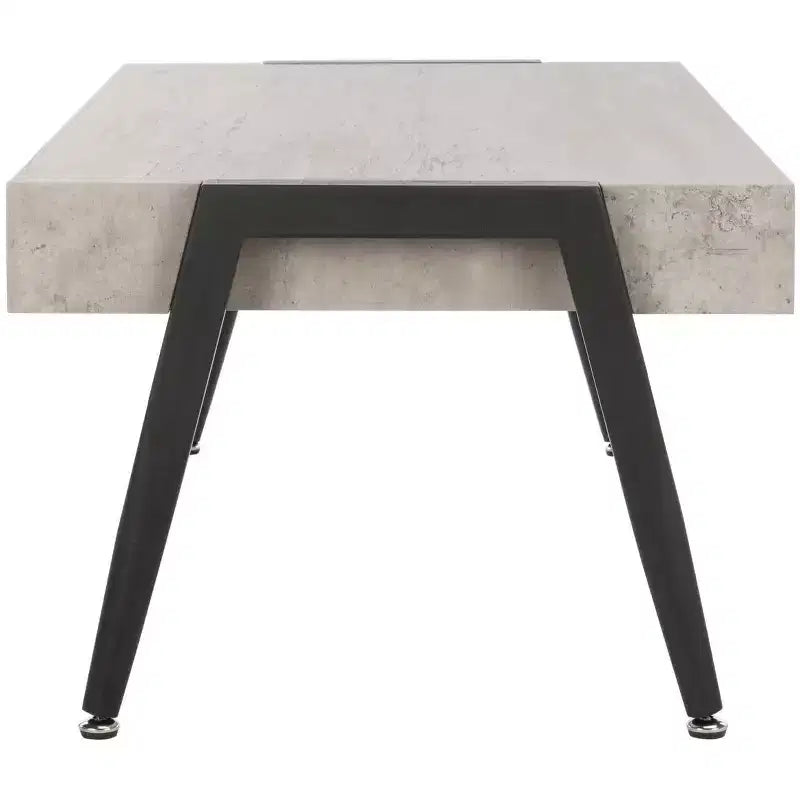 Tavolino Moderno di Metà Secolo – Grigio Chiaro e Nero