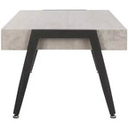 Tavolino Moderno di Metà Secolo – Grigio Chiaro e Nero