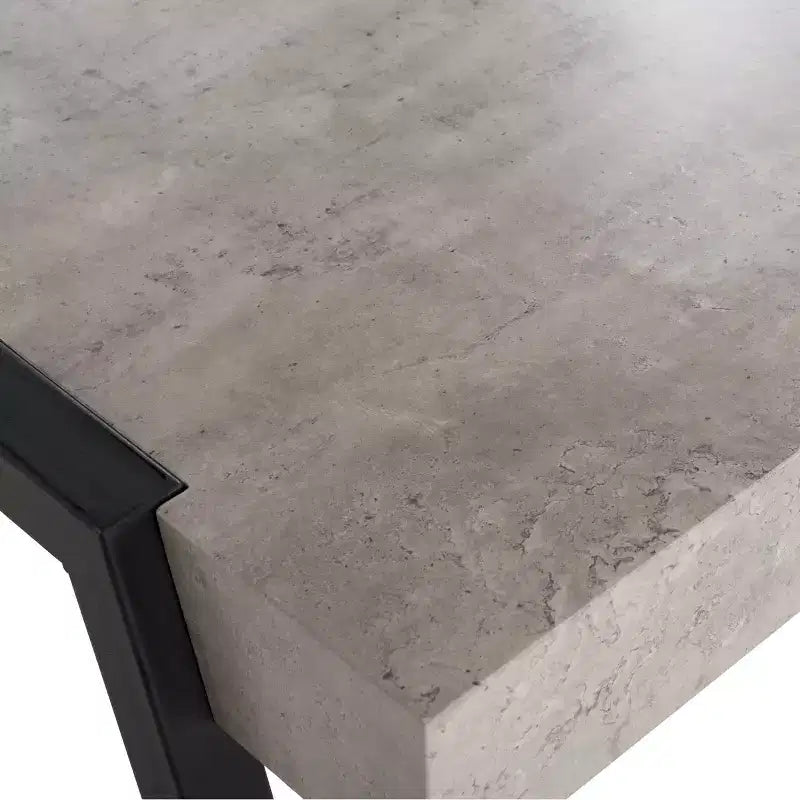 Tavolino Moderno di Metà Secolo – Grigio Chiaro e Nero