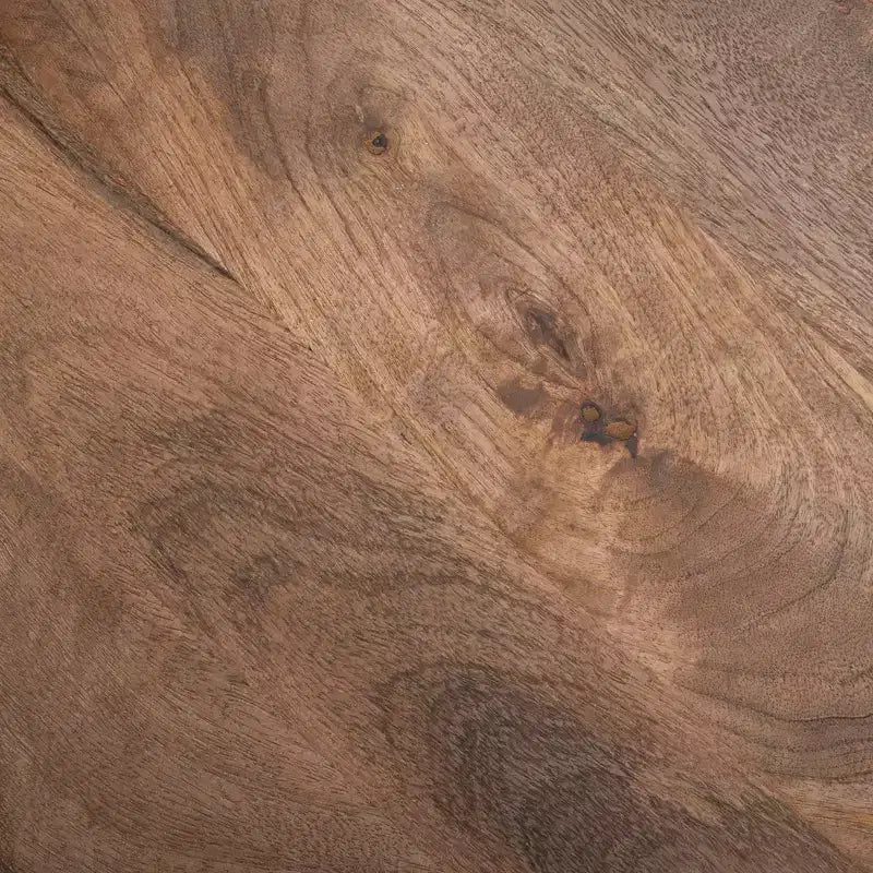 Sgabello da bancone girevole rotondo in legno di mango con poggiapiedi