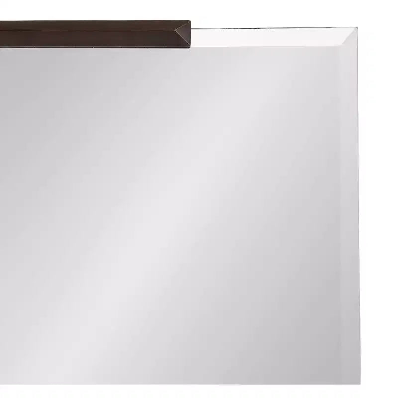 Specchio da parete rettangolare in bronzo, 20x31 pollici