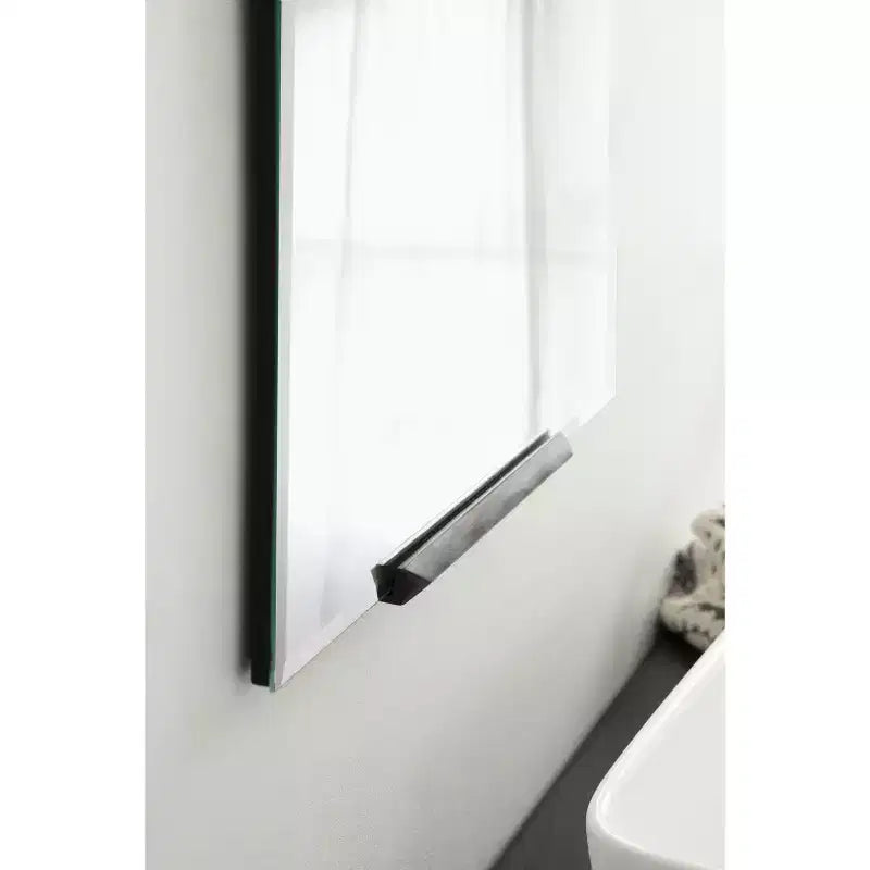 Specchio da parete rettangolare in bronzo, 20x31 pollici