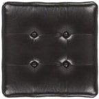 Pouf contenitore quadrato trapuntato con coperchio incernierato