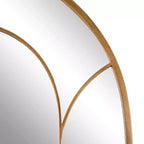 Specchio da parete ad arco con cornice, 24x36, oro