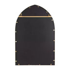 Specchio da parete ad arco con cornice, 24x36, oro