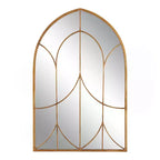Specchio da parete ad arco con cornice, 24x36, oro