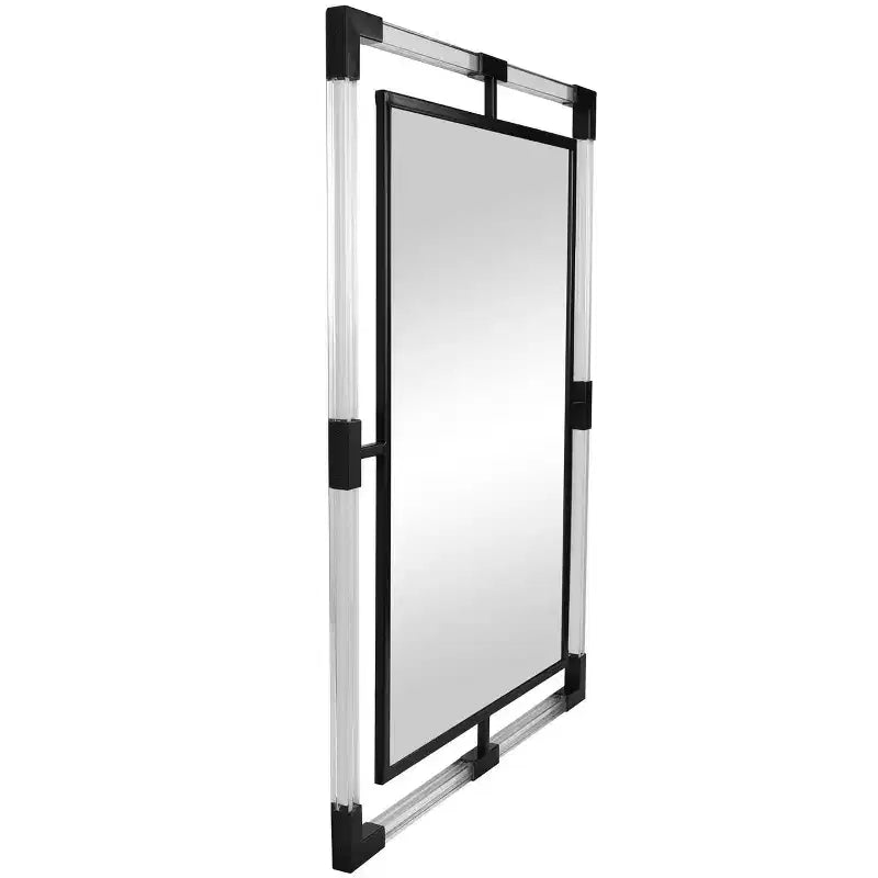 Specchio da parete doppio con cornice in metallo e acrilico 38x28