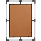Specchio da parete doppio con cornice in metallo e acrilico 38x28
