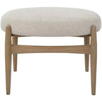 Uttermost Acrobat 24 1/2W Textured Off-White Fabric Bench
