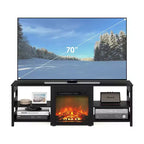 Mobile TV classico per caminetto con camino elettrico – Adatto a TV fino a 70"