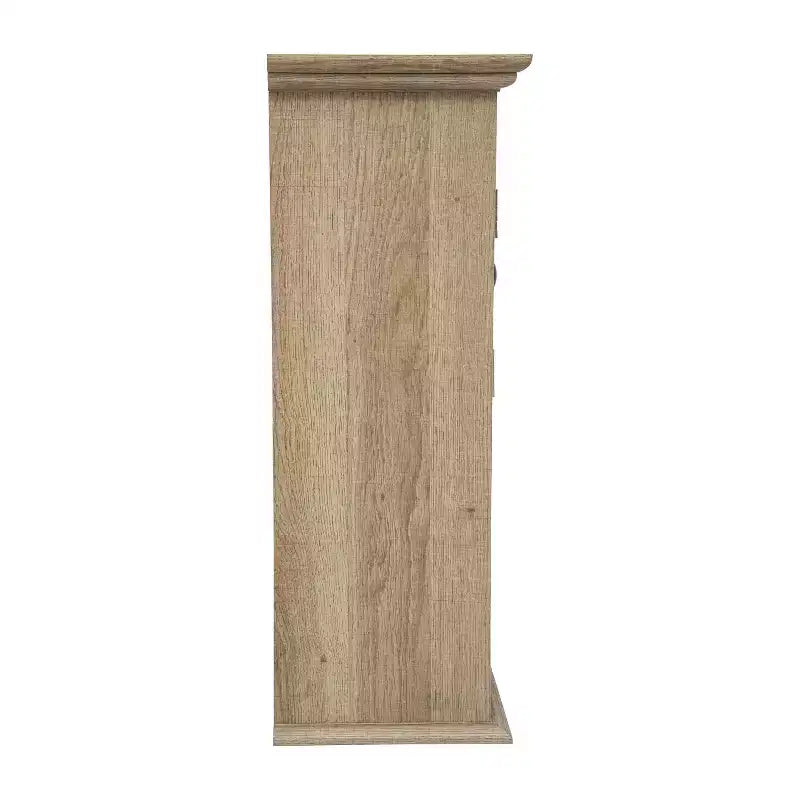 Pensile da bagno a muro con ripiano regolabile, ripiano inferiore aperto e ante con chiusura magnetica