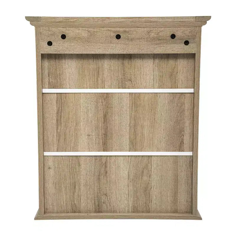 Pensile da bagno a muro con ripiano regolabile, ripiano inferiore aperto e ante con chiusura magnetica